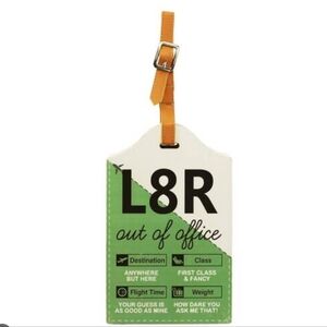 Ashland, Assorted 6" Luggage Tag Tabletop Decor,